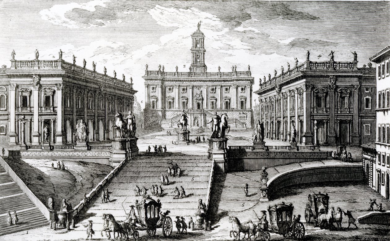 Piazza del Campidoglio by Giuseppe Vasi