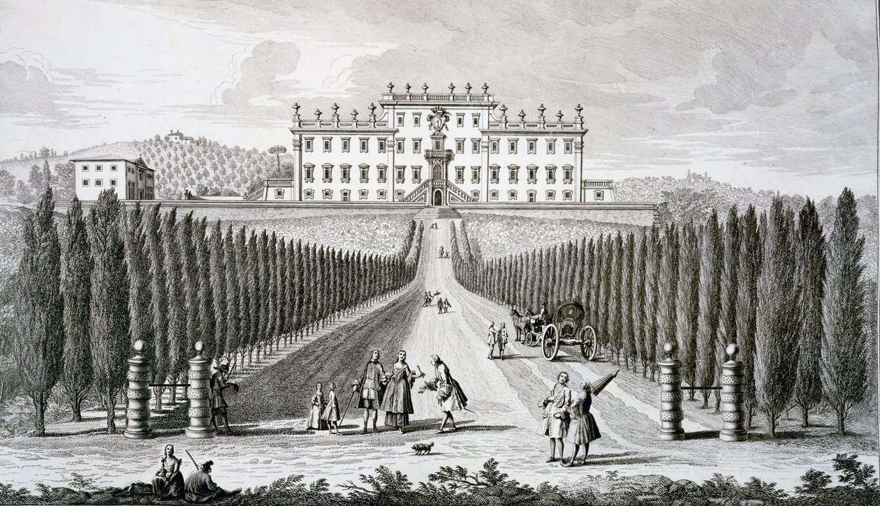 View of the Villa del Castel