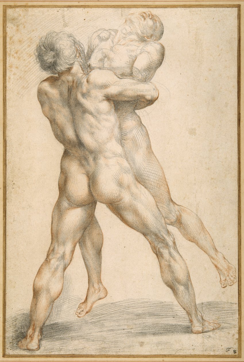 Hercules wrestling with Antaeus by Giuseppe Cesari