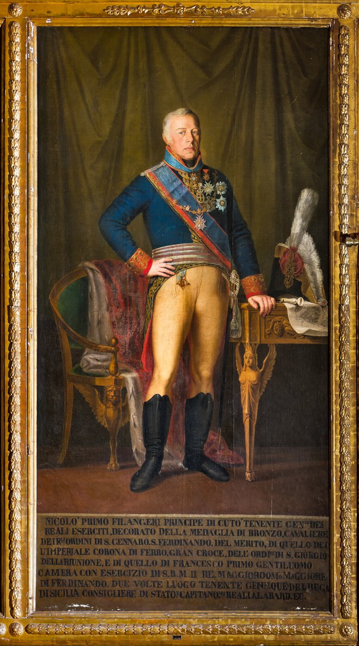 Portrait of Nicolo Filangeri, General Lieutenant of the Kingdom by Giuseppe (school of) Patania