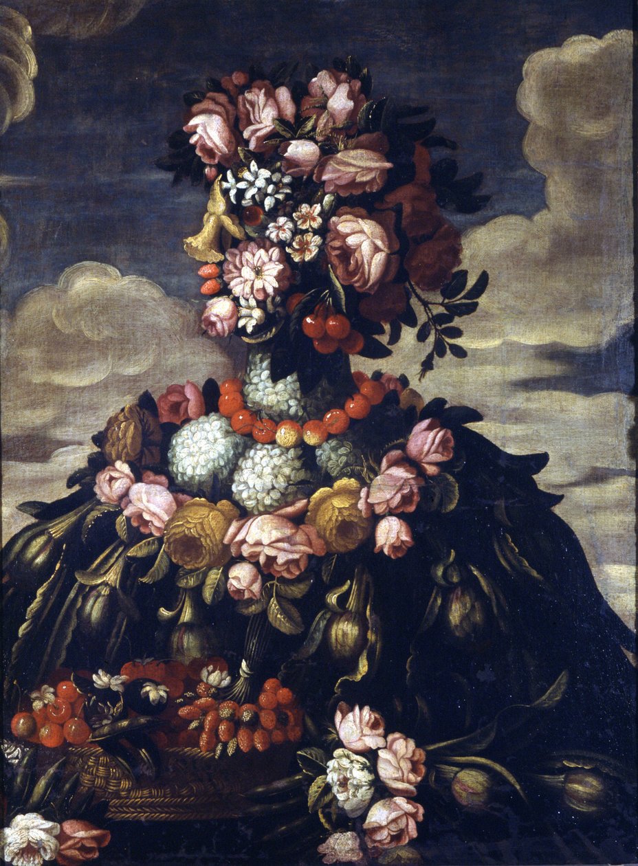 Giuseppe Arcimboldo (1527 - 1593). Spring. Milan, Castello Sforzesco. by Giuseppe Arcimboldo