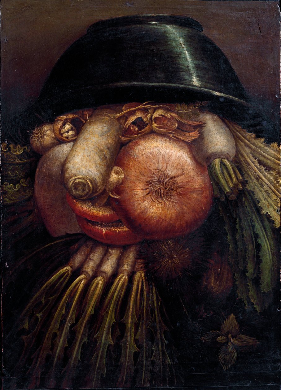 Portrait with vegetables (The Maraicher) by Giuseppe Arcimboldo