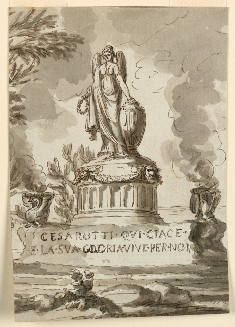 Sepulchral Monument for Melchiore Cesarotti, Professor in Padua by Giuseppe Barberi