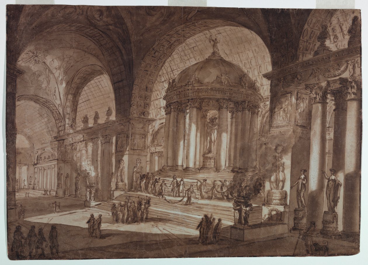 Stage Design, Temple of Love by Giuseppe Barberi