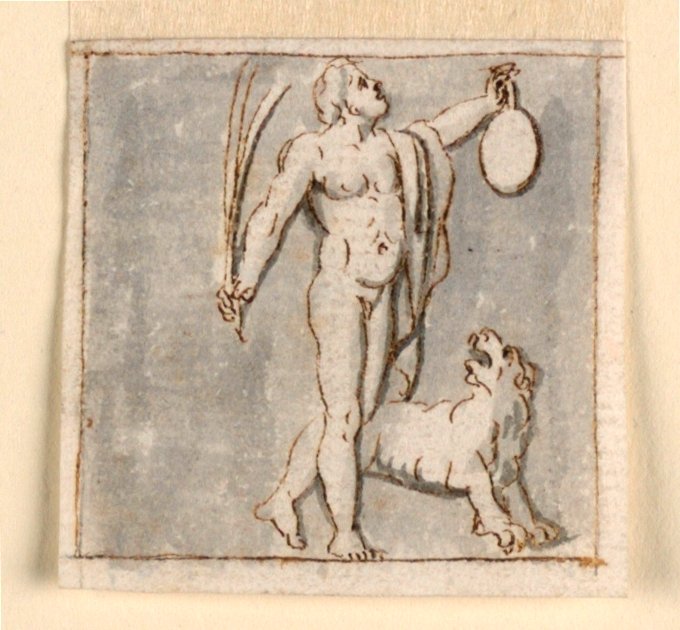 Dionysus with Panther by Giuseppe Bernardino Bison