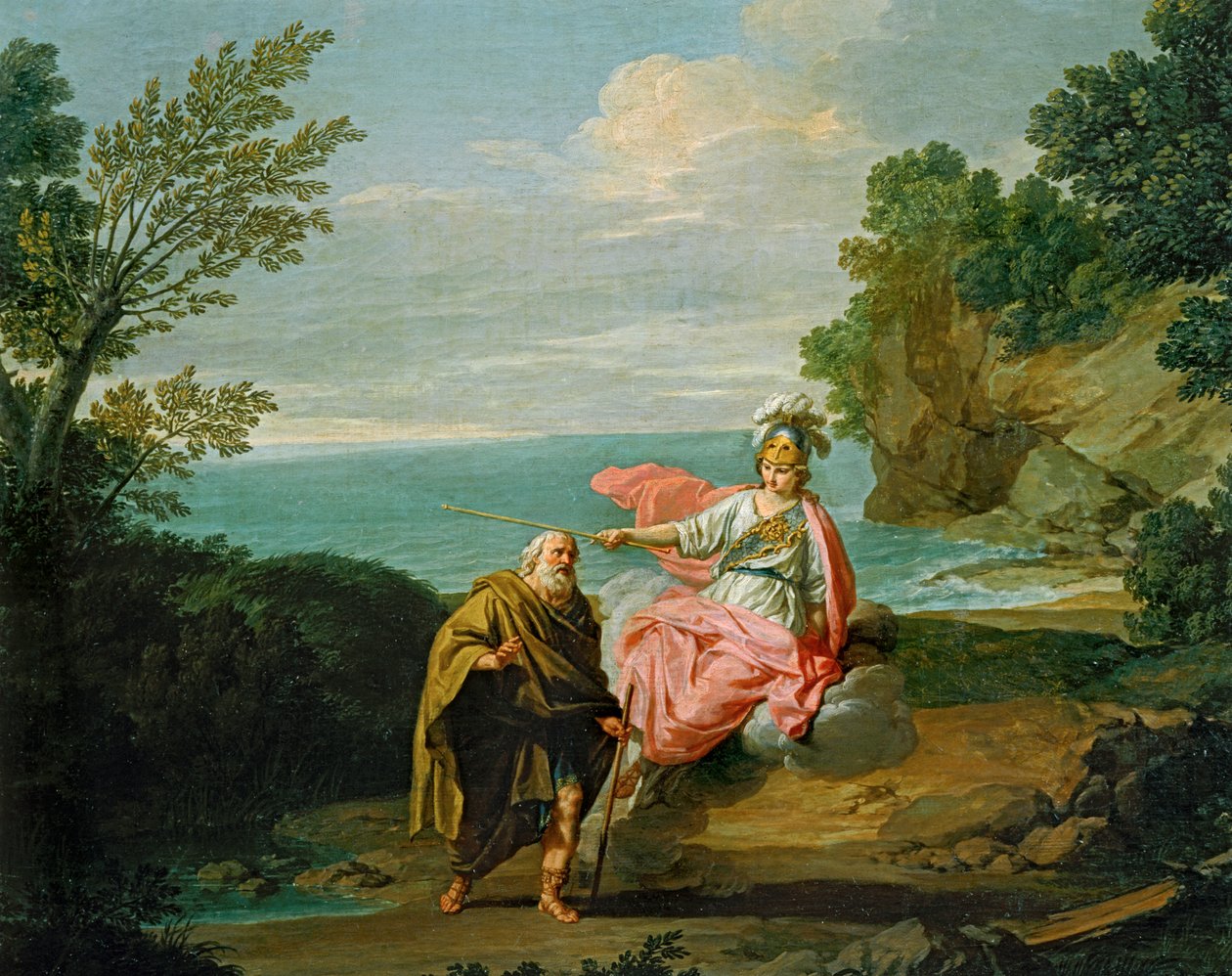 Göttin Athena verkleidet Odysseus als Bettler von Giuseppe Bottani