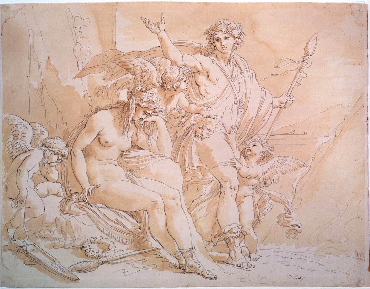 Bacchus and Ariadne, 1780s by Giuseppe Cades