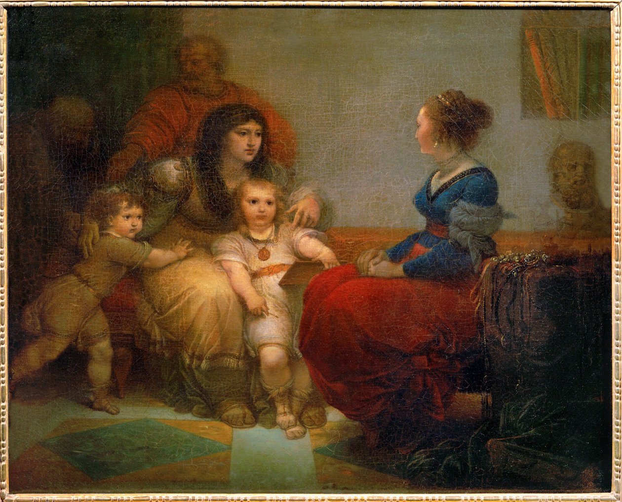 Cornelia, Mother of the Gracchi with Her Sons Tiberius and Gaius, and Her Daughter Sempronia by Giuseppe Cades