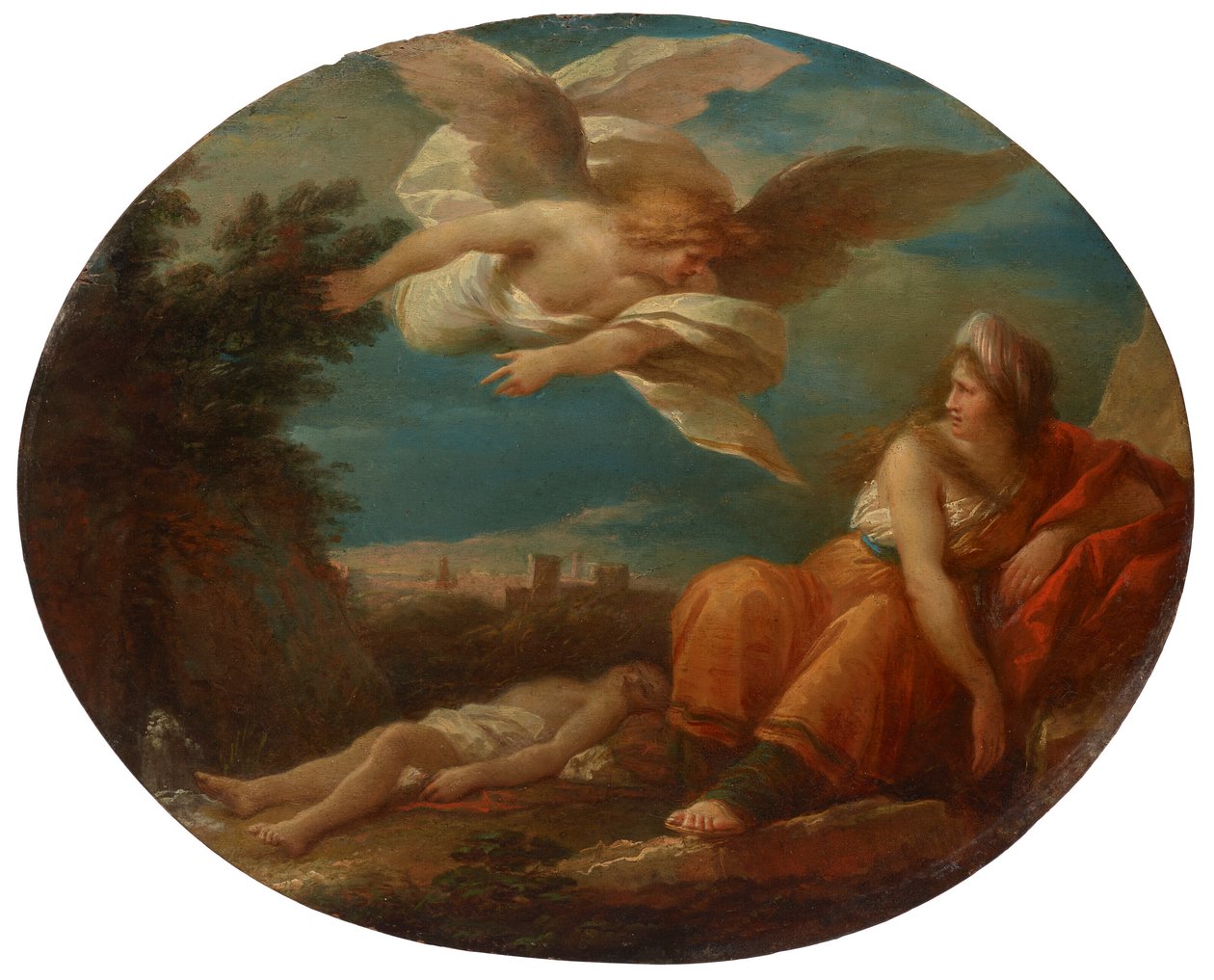 Hagar and the Angel in the Desert of Beersheba by Giuseppe Cades