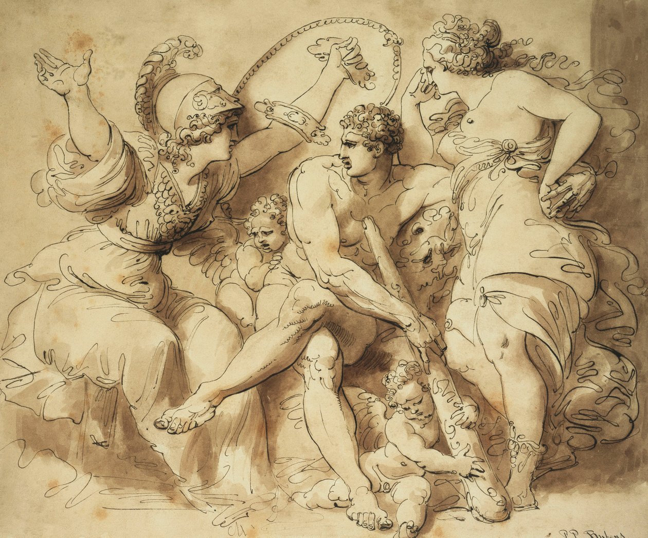 Hercules at the Crossroads by Giuseppe Cades