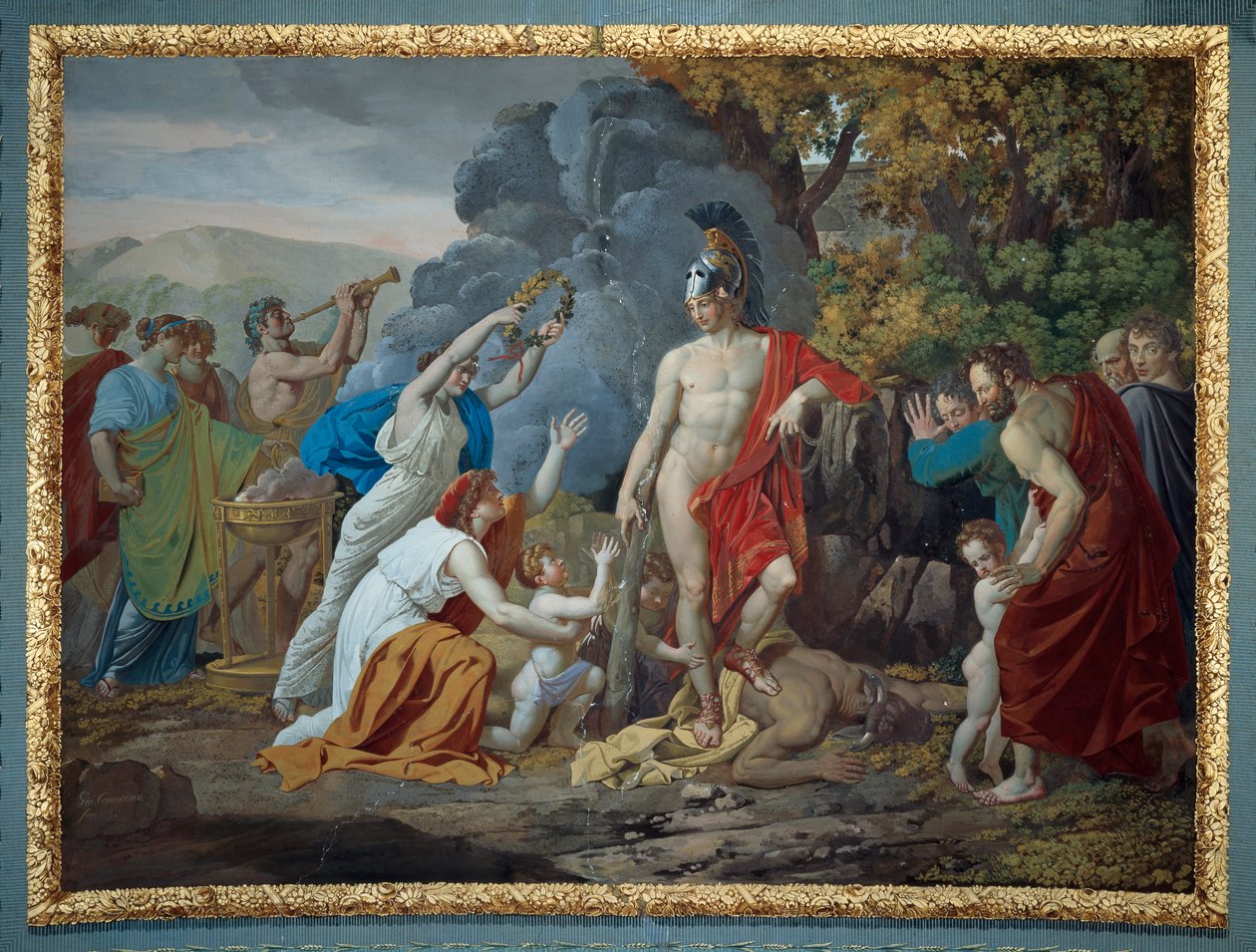 Theseus Vs Minotaur Art