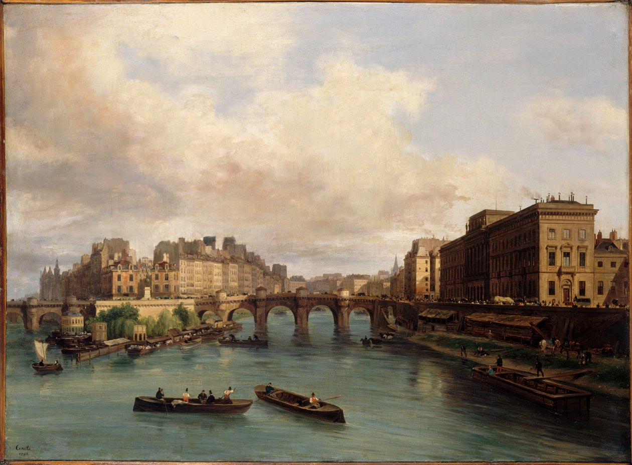 The Île de la Cité and the Quai Conti, seen from the Passerelle des Arts by Giuseppe Canella