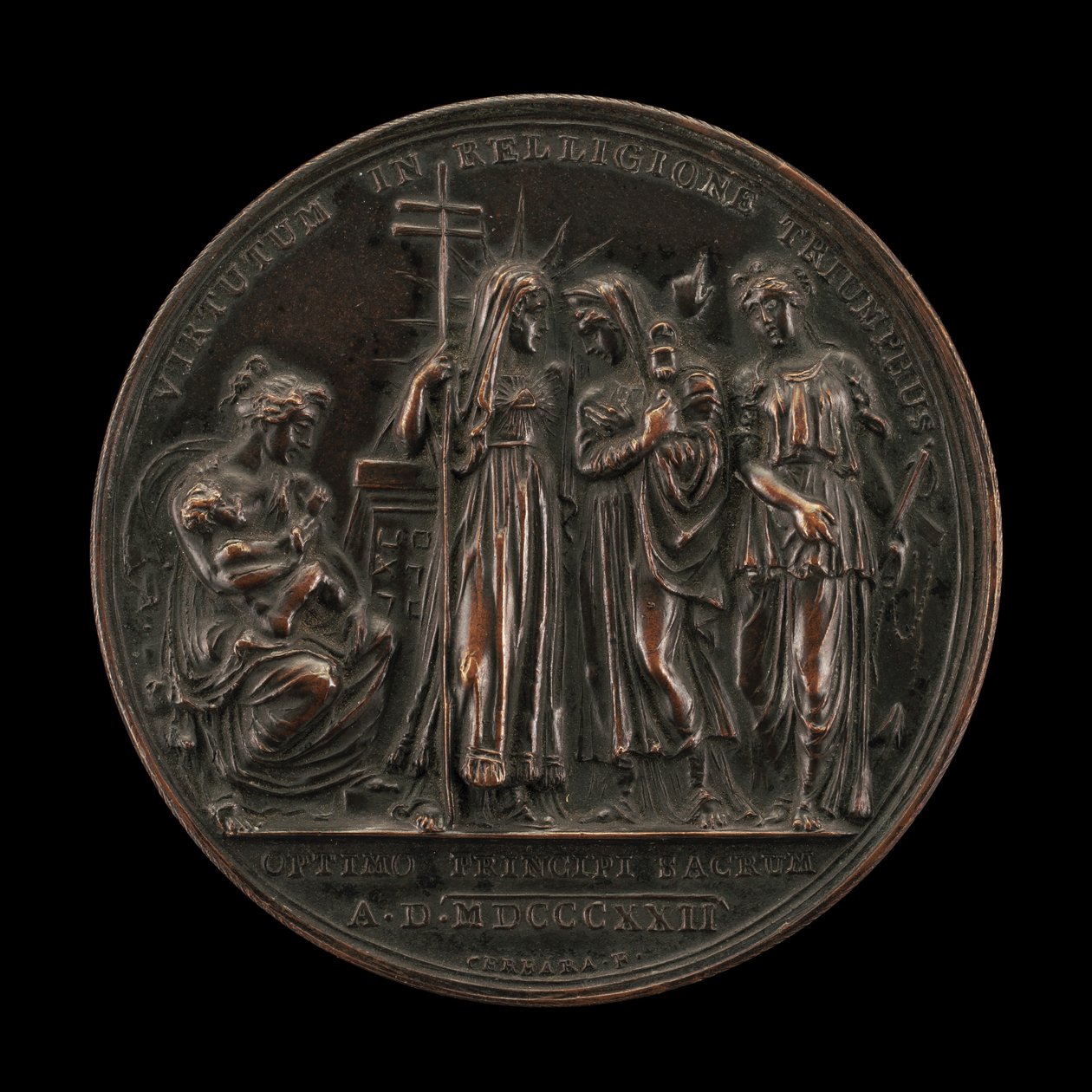 Allegory of the Triumph of Religion [reverse] by Giuseppe Cerbara