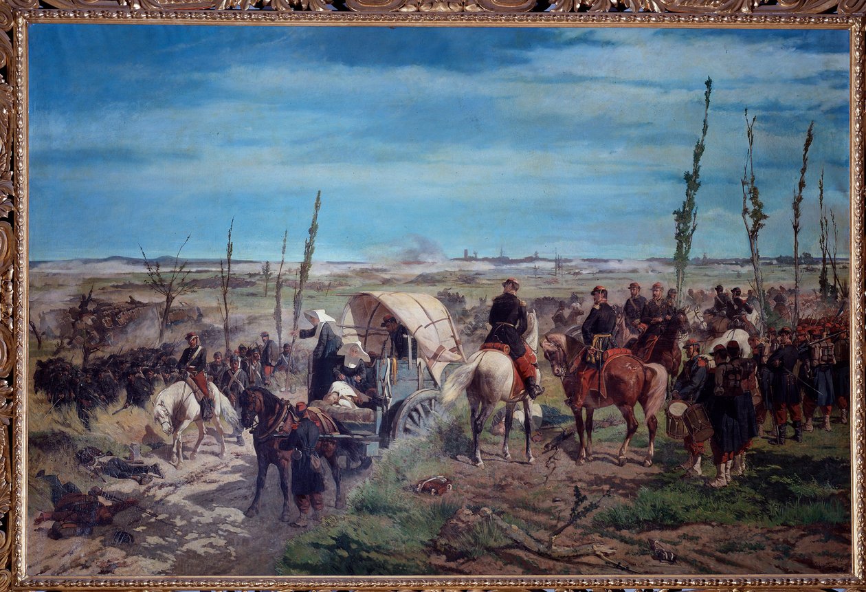 Italian military camp at the battle of Magenta in 1859 by Giuseppe Fattori