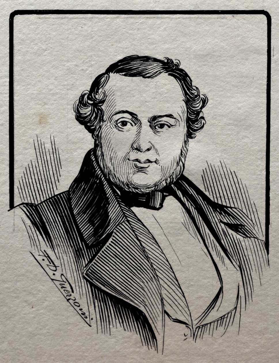 Portrait of Saverio Mercadante by Giuseppe Gozzini