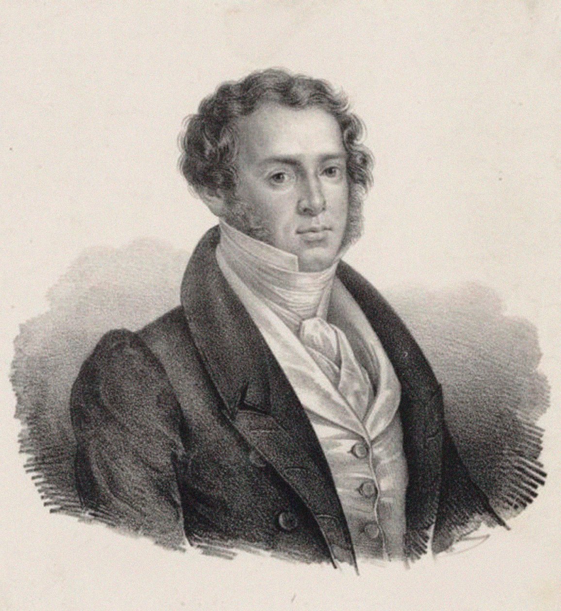 Portrait of the Composer Saverio Mercadante, 1795-1870 by Giuseppe Gozzini