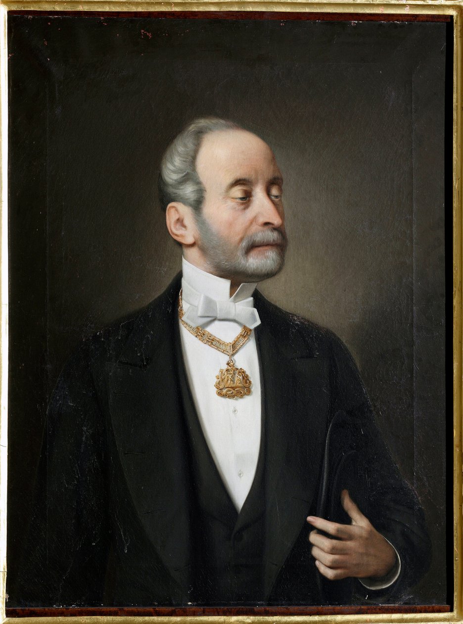 Portrait of Raffaele of Ferrari, Duke of Galliera (1803-1876) by Giuseppe Isola