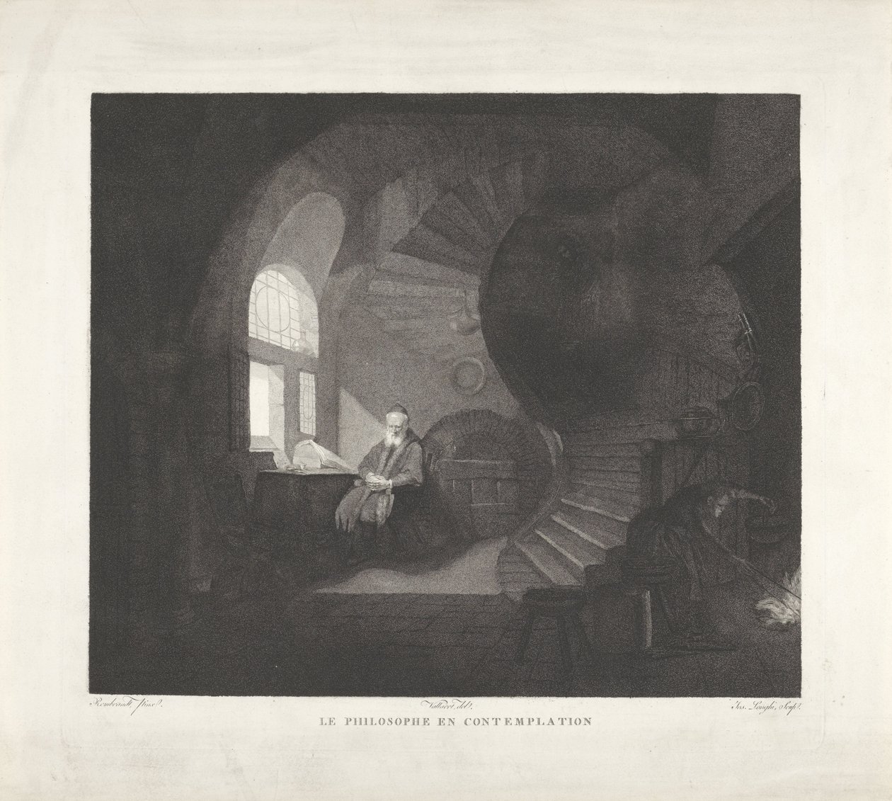 Meditating Philosopher by Giuseppe Longhi