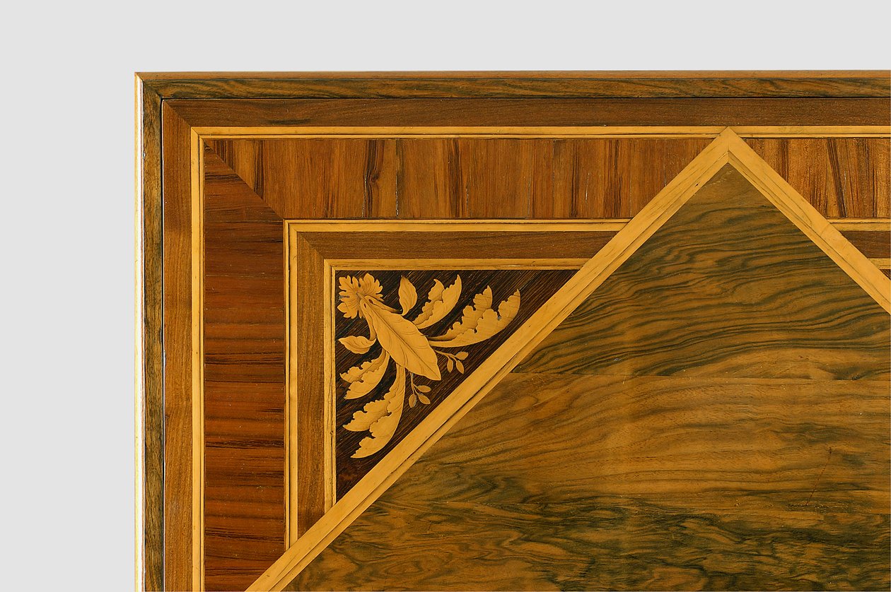 (detail) top of a table with floral tarsia by Giuseppe Maggiolini