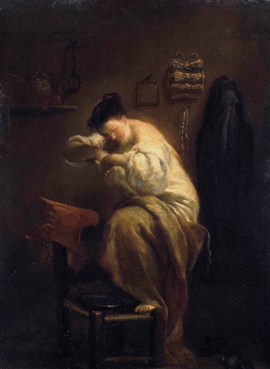 Woman Looking for Fleas by Giuseppe Maria Crespi