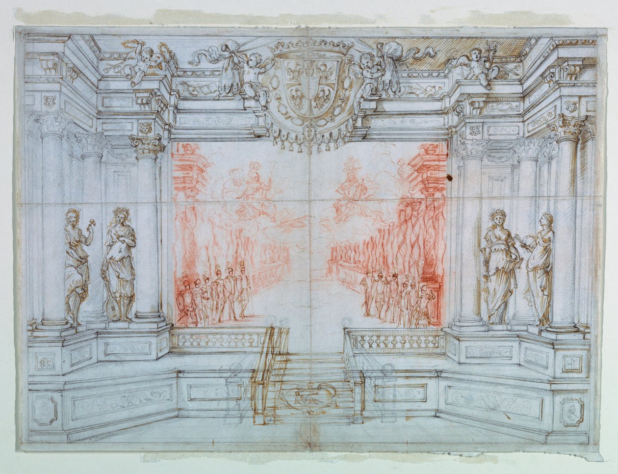 Stage Design: Ballet Cele, 1674 by Giuseppe Maria Mitelli