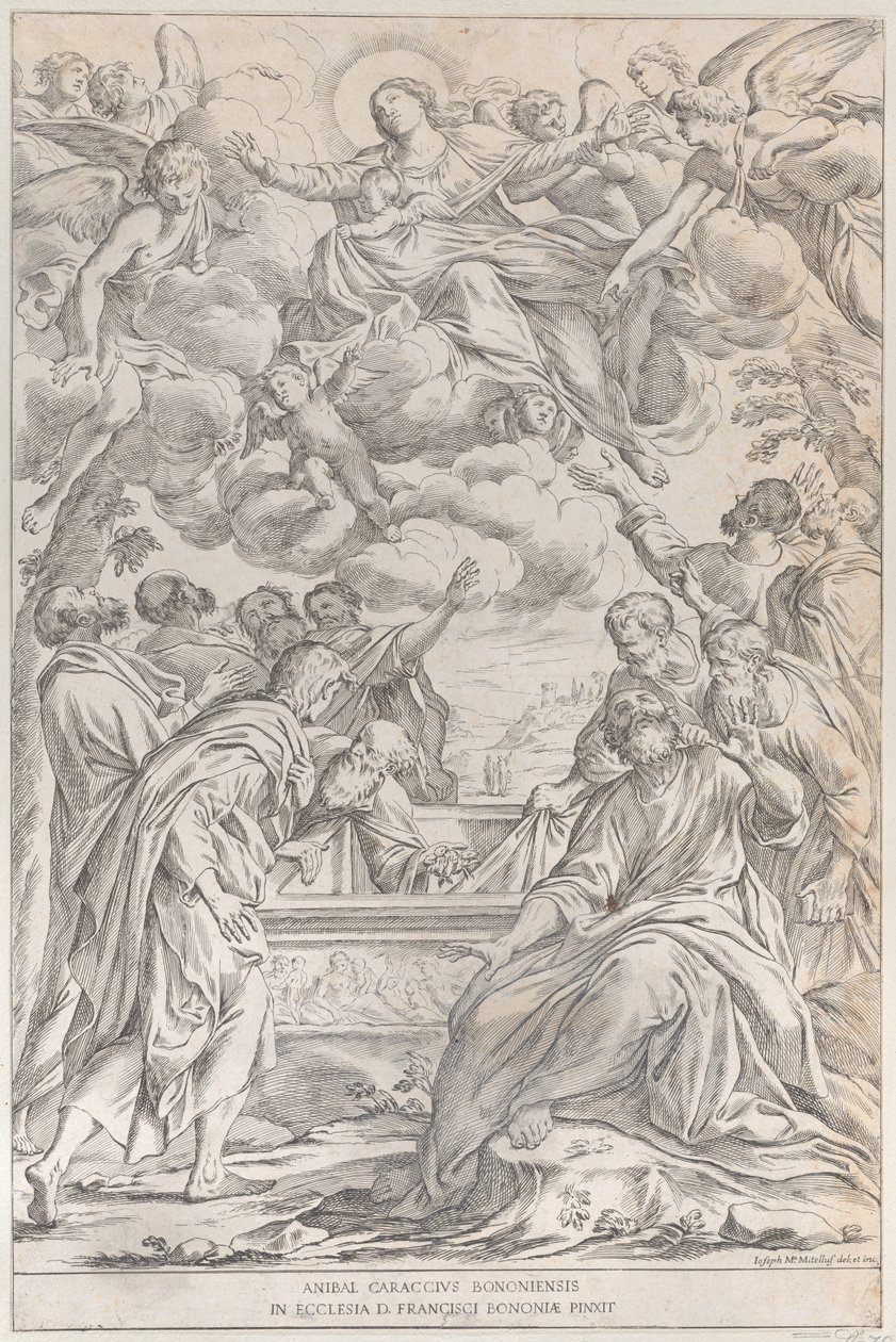 Plate 3: the Assumption of the Virgin, 1678 by Giuseppe Maria Mitelli