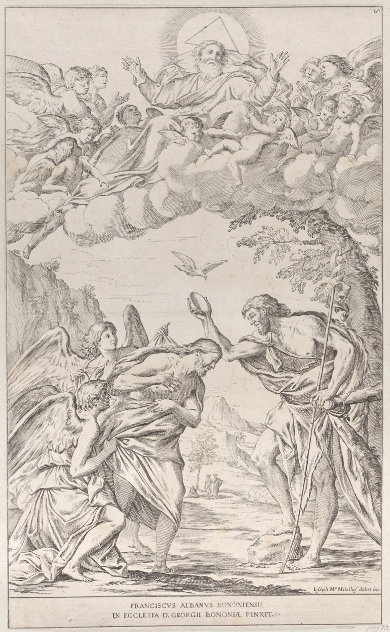 Plate 8: The Baptism of Christ by Giuseppe Maria Mitelli