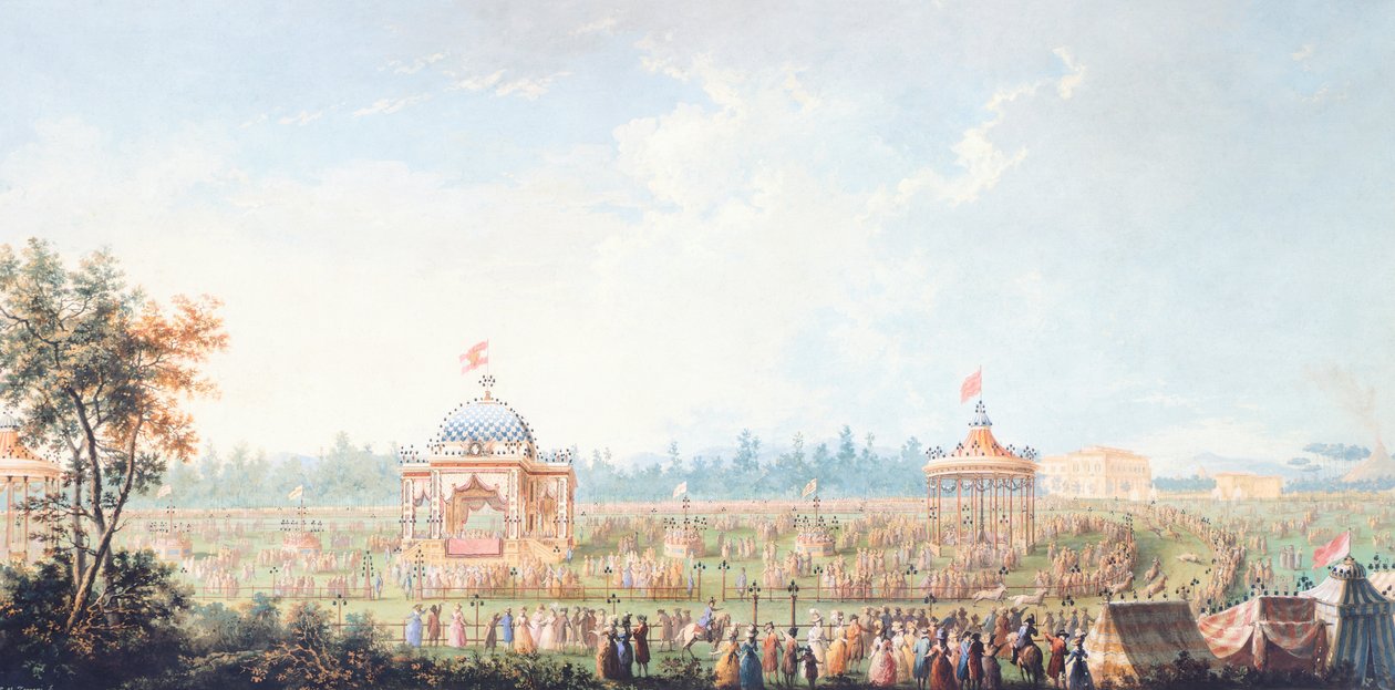 Race at Cascine by Giuseppe Maria Terreni