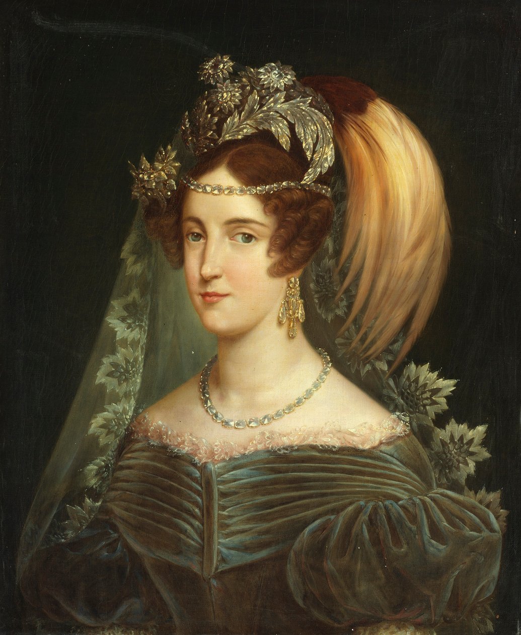 Portrait of Maria Cristina of Savoy, Queen of the Two Sicilies, 1830 by Giuseppe Navarra