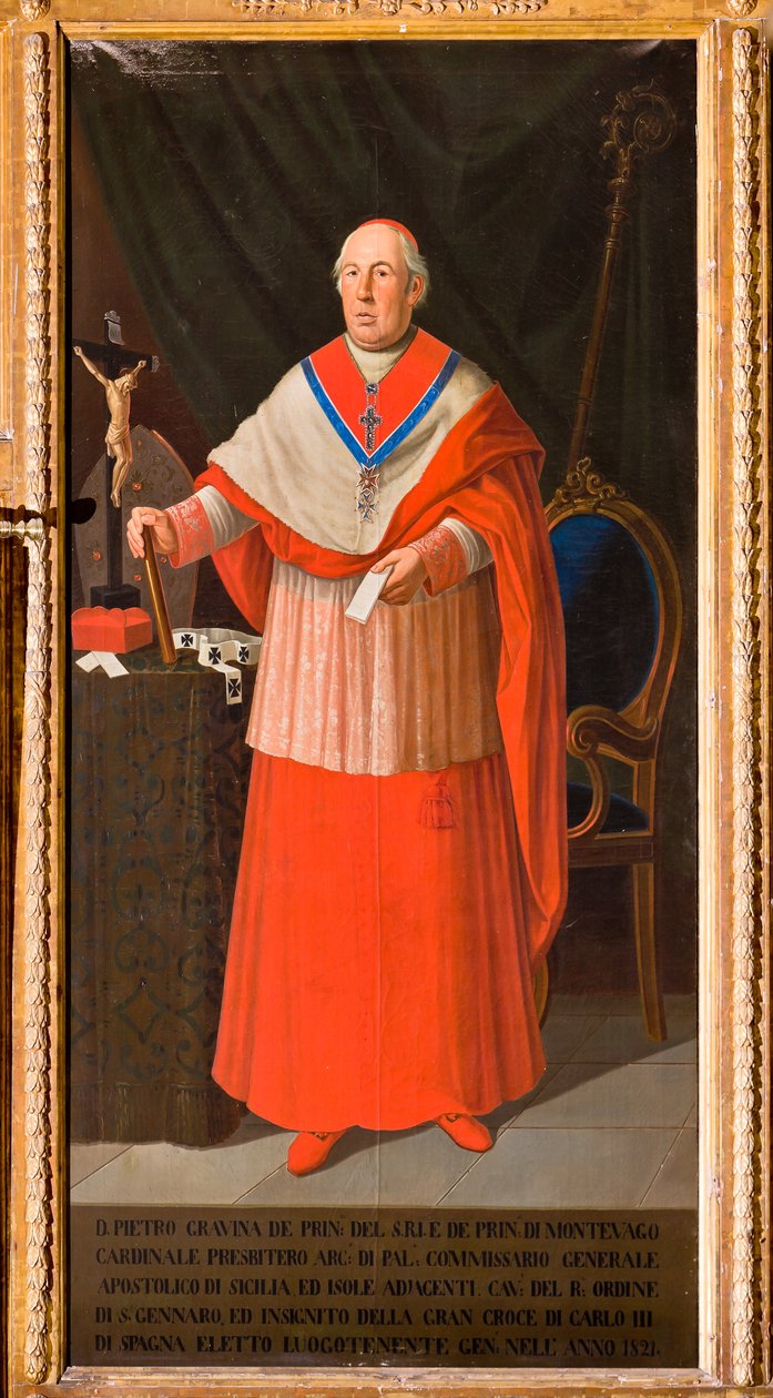 Portrait of Cardinal Pietro Gravina, c.1825 by Giuseppe Patania