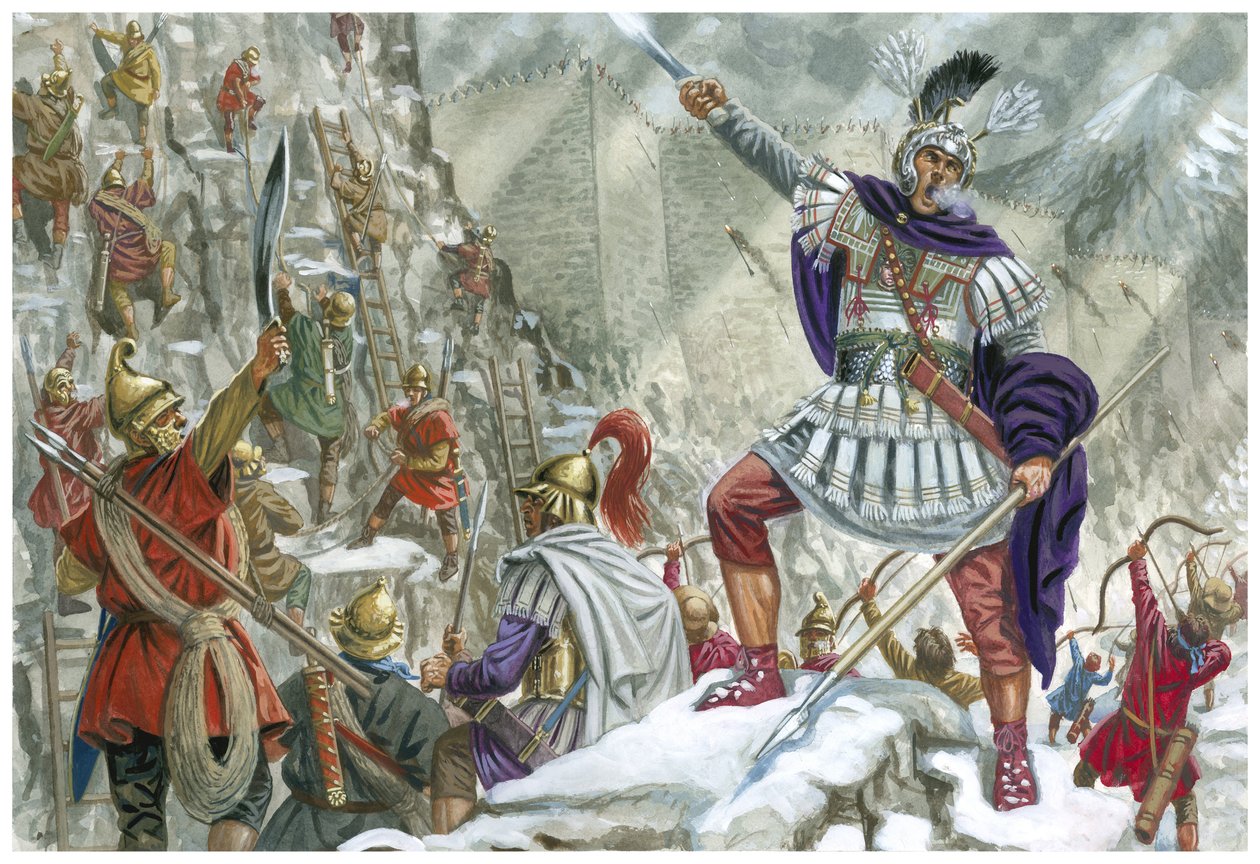 Alexander The Great at Iron Gate (Central Asia) by Giuseppe Rava