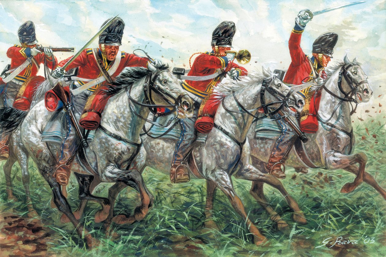 First Empire: The Charge of the Royal Scots Greys by Giuseppe Rava