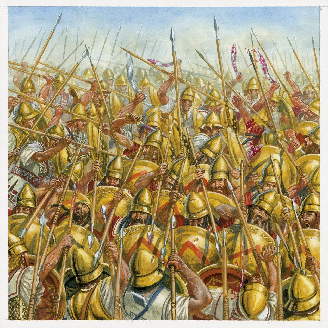 Battle of Leuctra by Giuseppe Rava