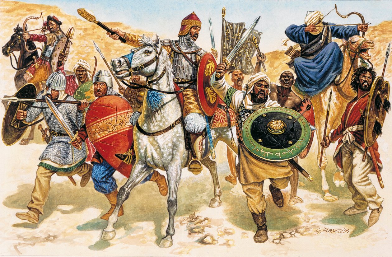 Holy War: Muslim Soldiers Fighting Against the Christian Enemy by Giuseppe Rava