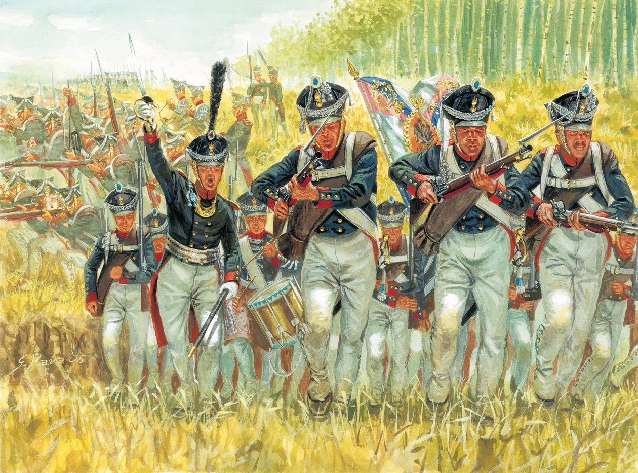 Russian Campaign: Russian Line Infantry Against the Army of Napoleon I in 1812 by Giuseppe Rava