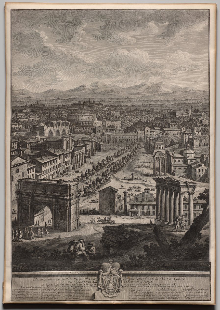 The Campo Vaccino by Giuseppe Vasi