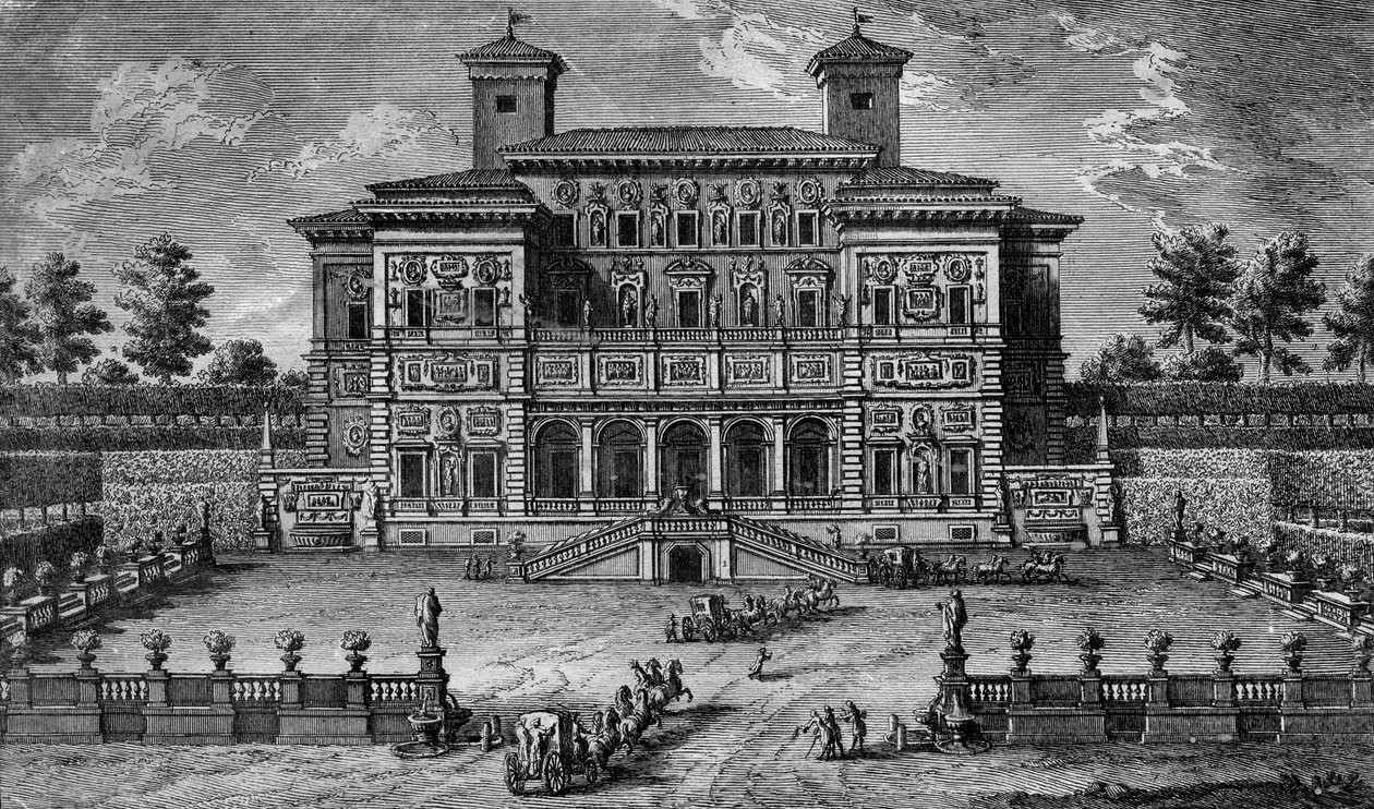 The Casino and Villa Borghese, near Rome by Giuseppe Vasi