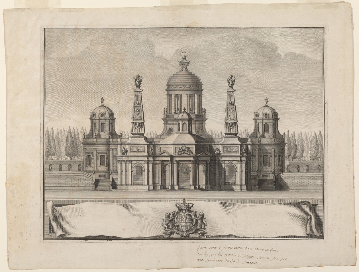 Sepulcher for the Kings of France by Giuseppe Vasi after Filippo Juvarra