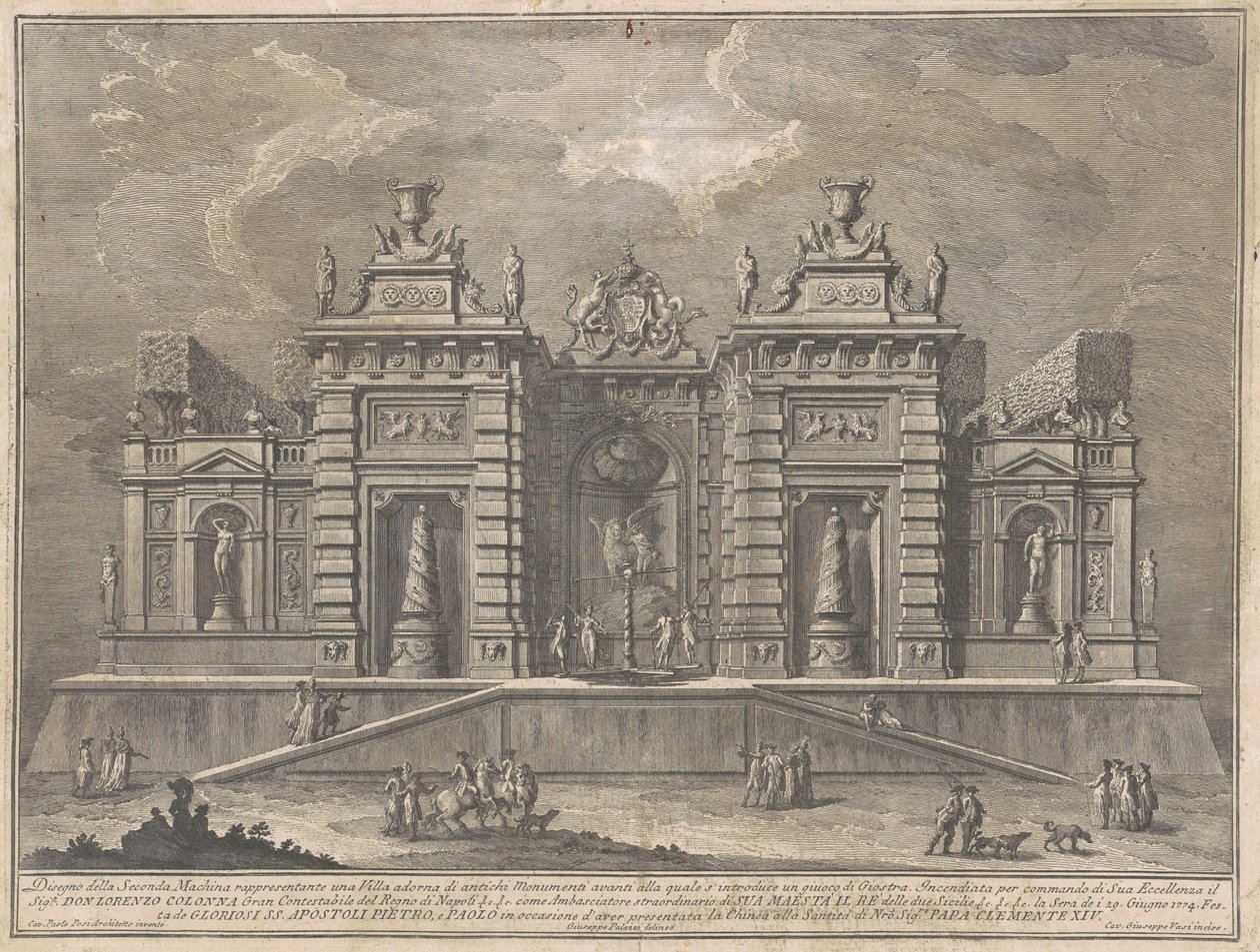 The Seconda Macchina for the Chinea of 1774: A Villa with Ancient Monuments and a Game of 