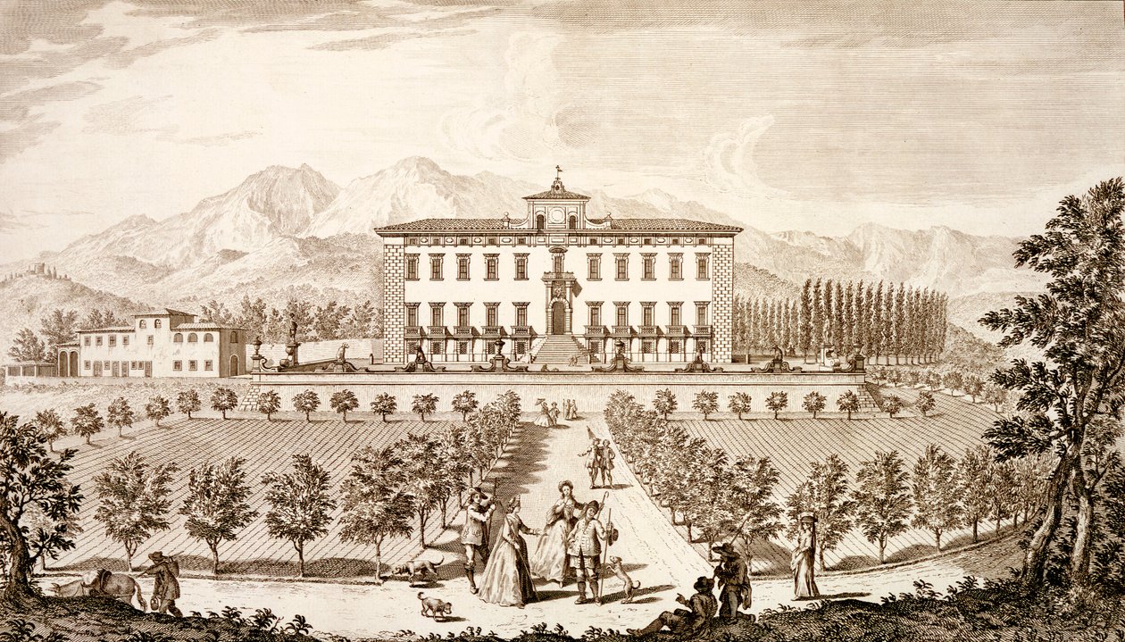 View of the Villa del Barone, from 