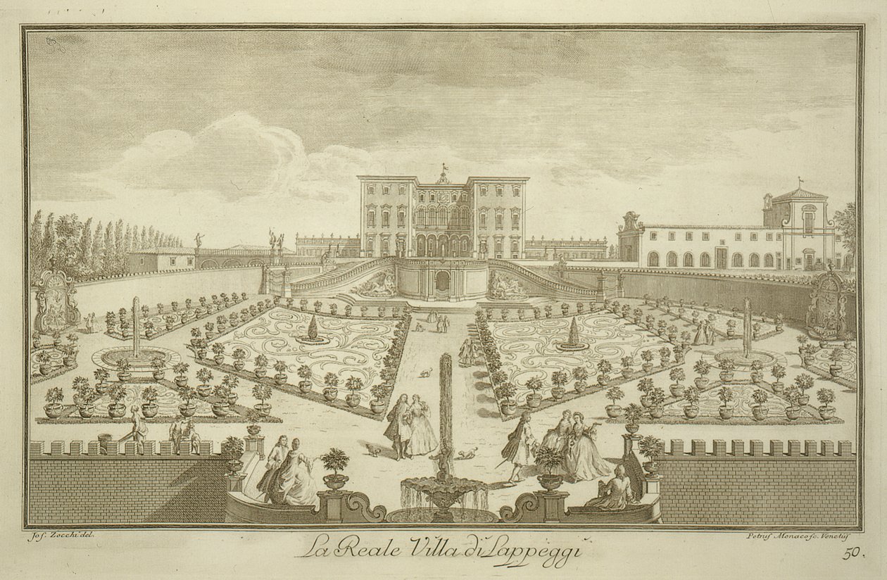 Villa Lappeggi, from Views of Tuscany, published c.1744-57 by Giuseppe Zocchi