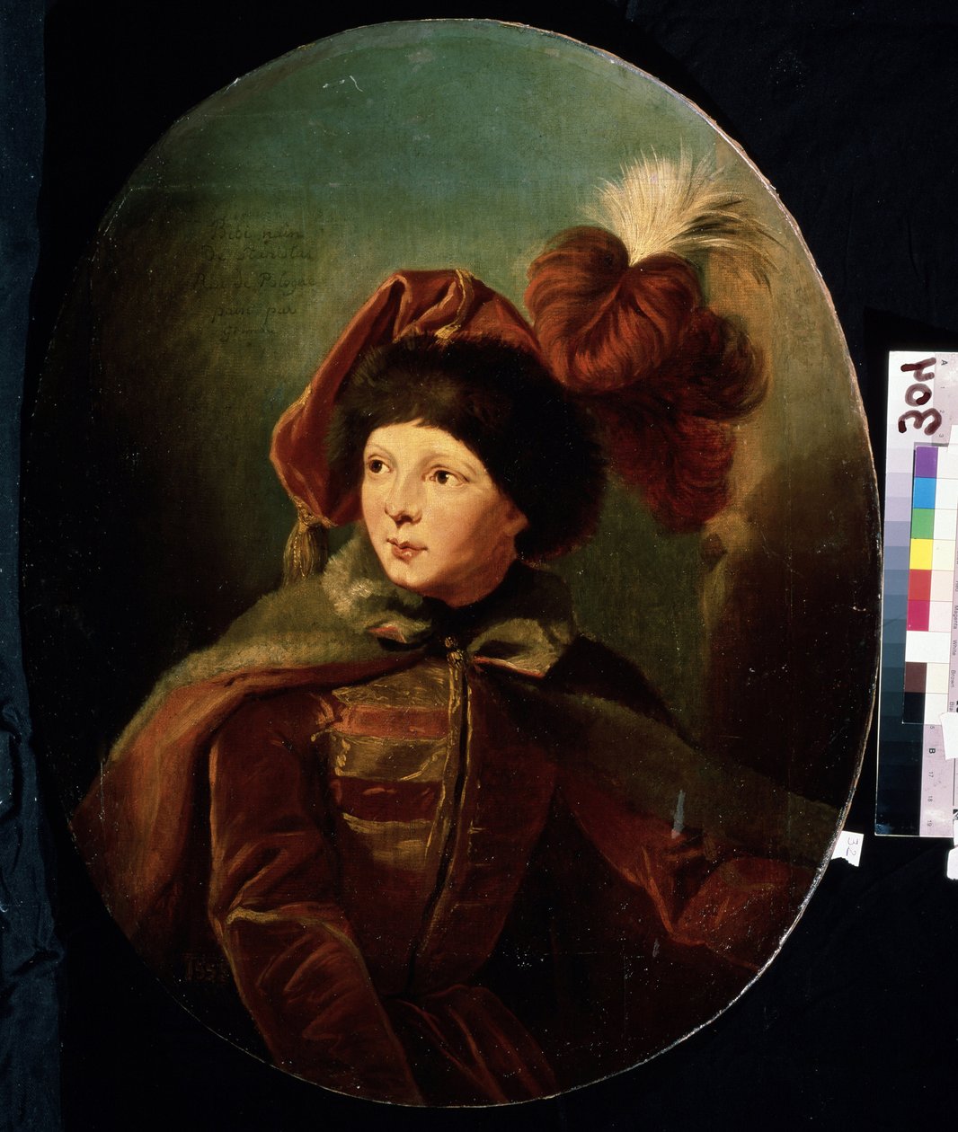 Portrait of the Dwarf Bi-Bi in Hussar Uniform by Giuseppe or Josef Grassi
