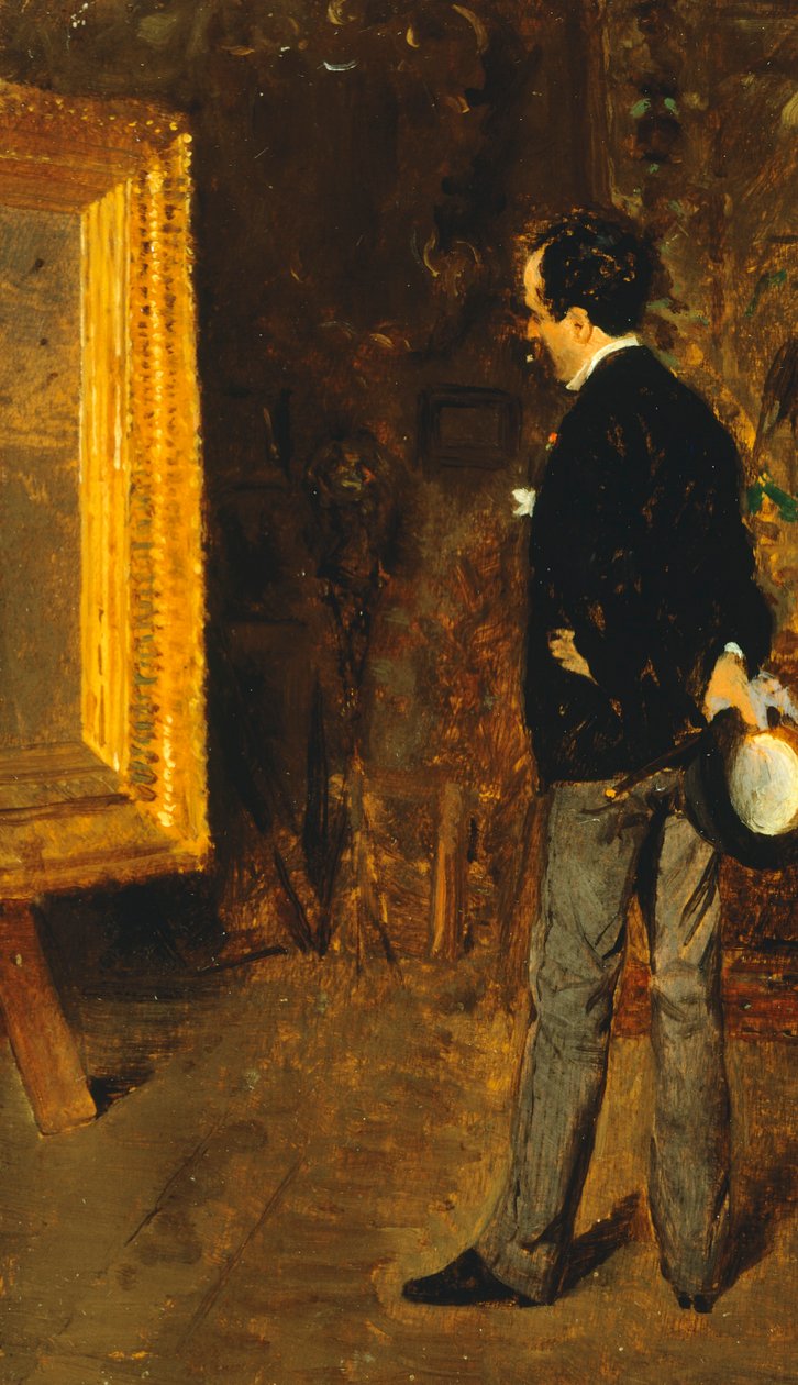 Portrait of Journalist Martino Cafiero by Giuseppe de Nittis by Giuseppe or Joseph de Nittis
