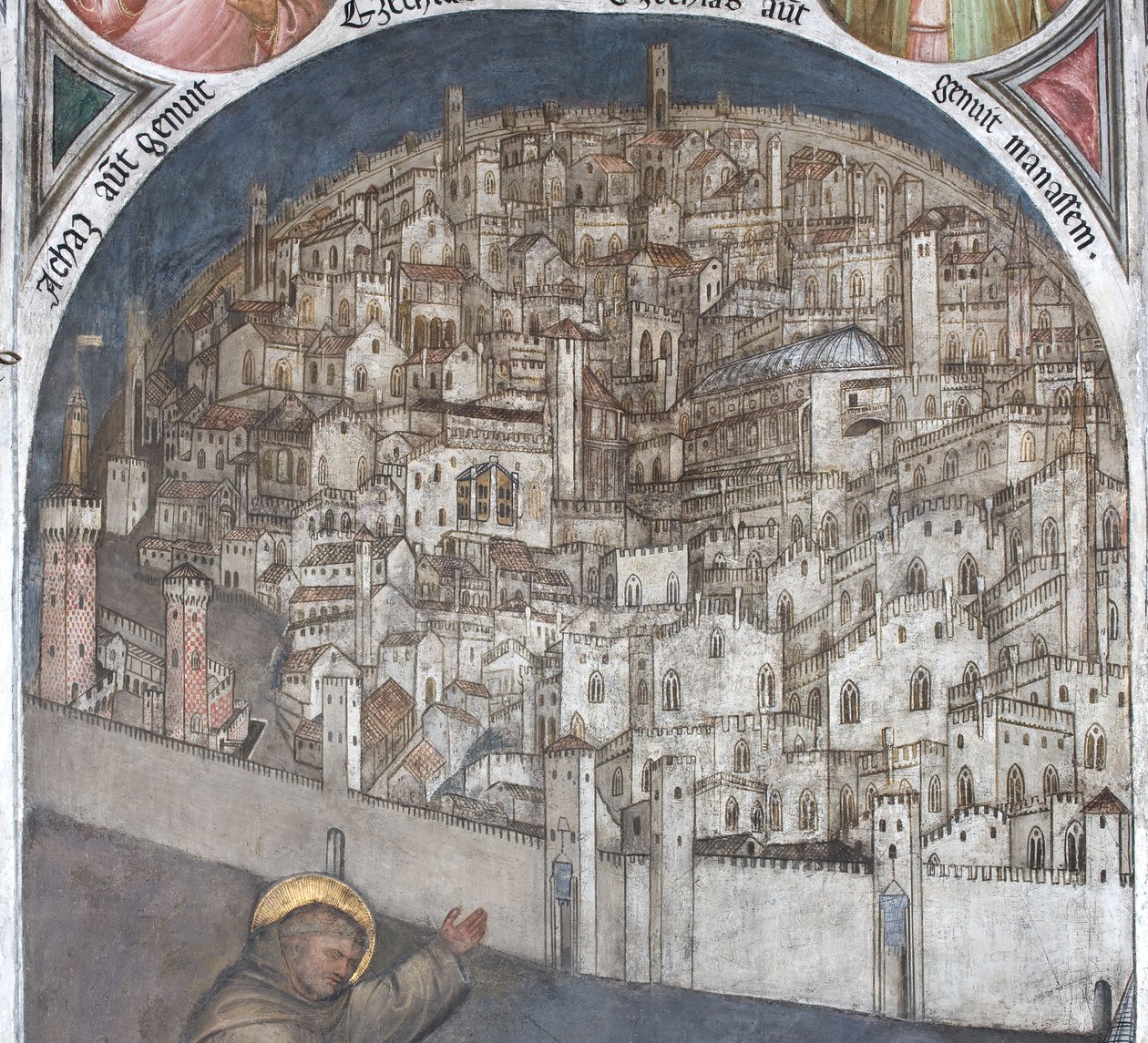 View of Padua in the 14th Century - Basilica of Saint Anthony by Giusto de Menabuoi