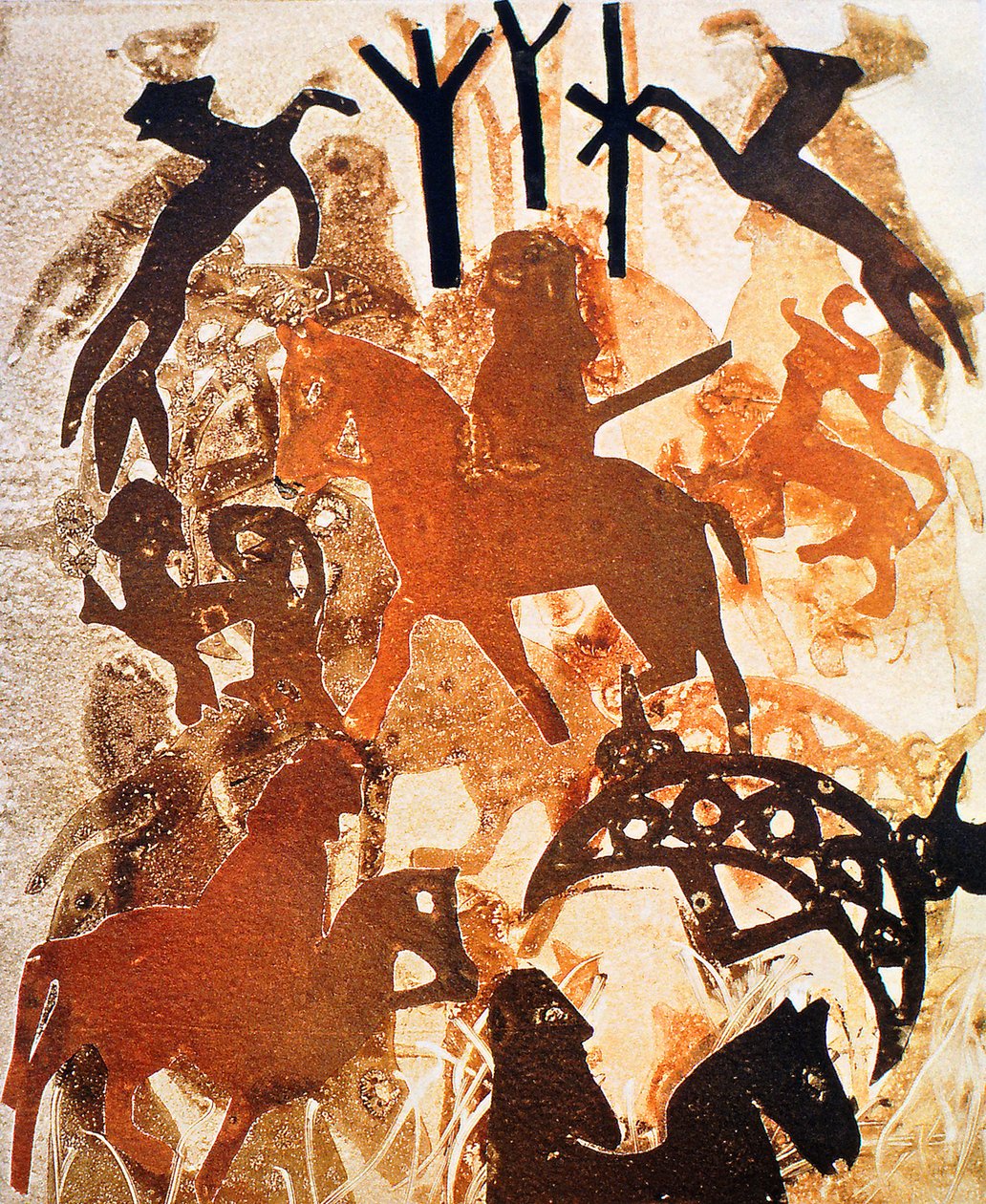 Symbols and Runes, 2000 by Gloria Wallington