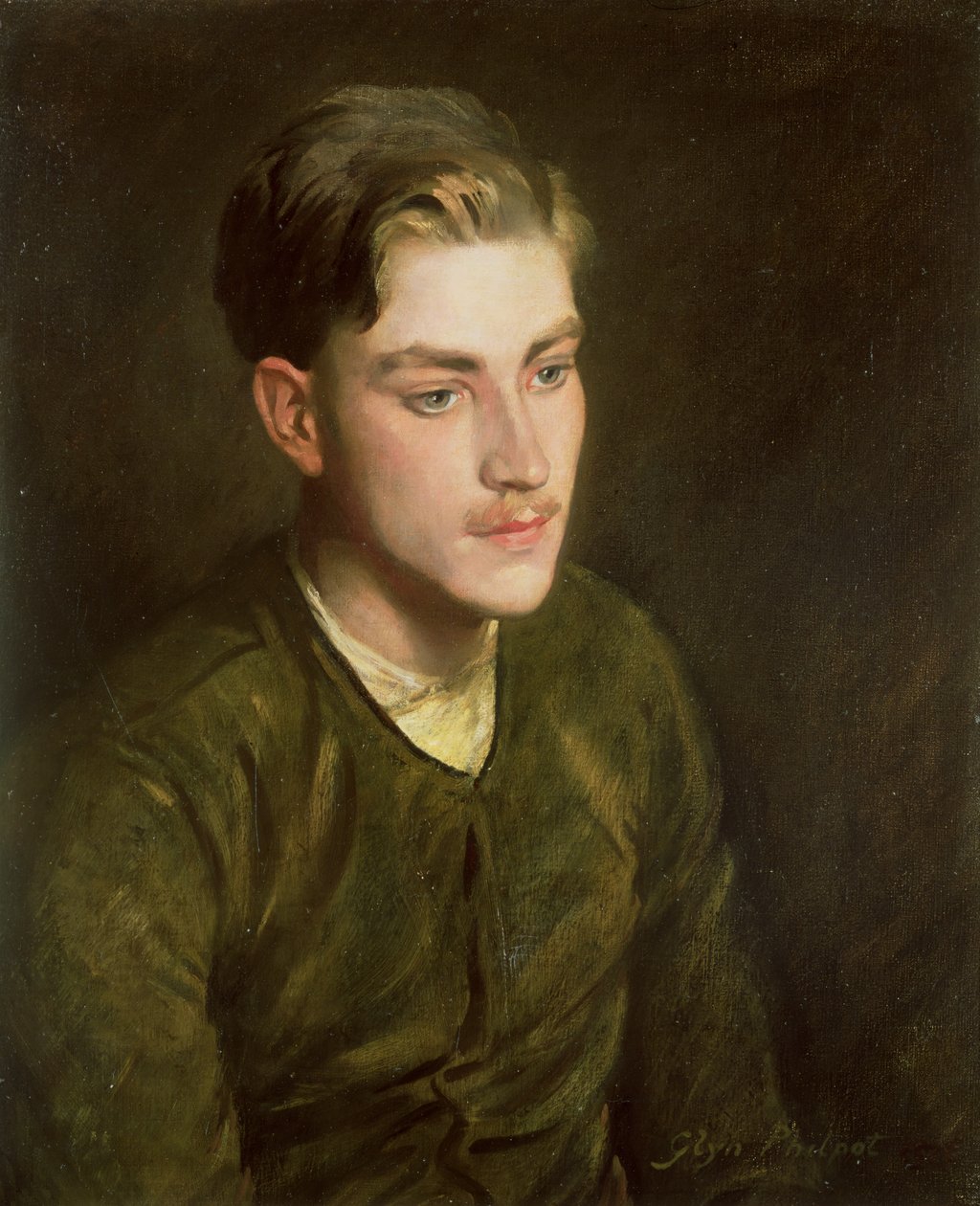 Man in a Flying Jacket by Glyn Warren Philpot