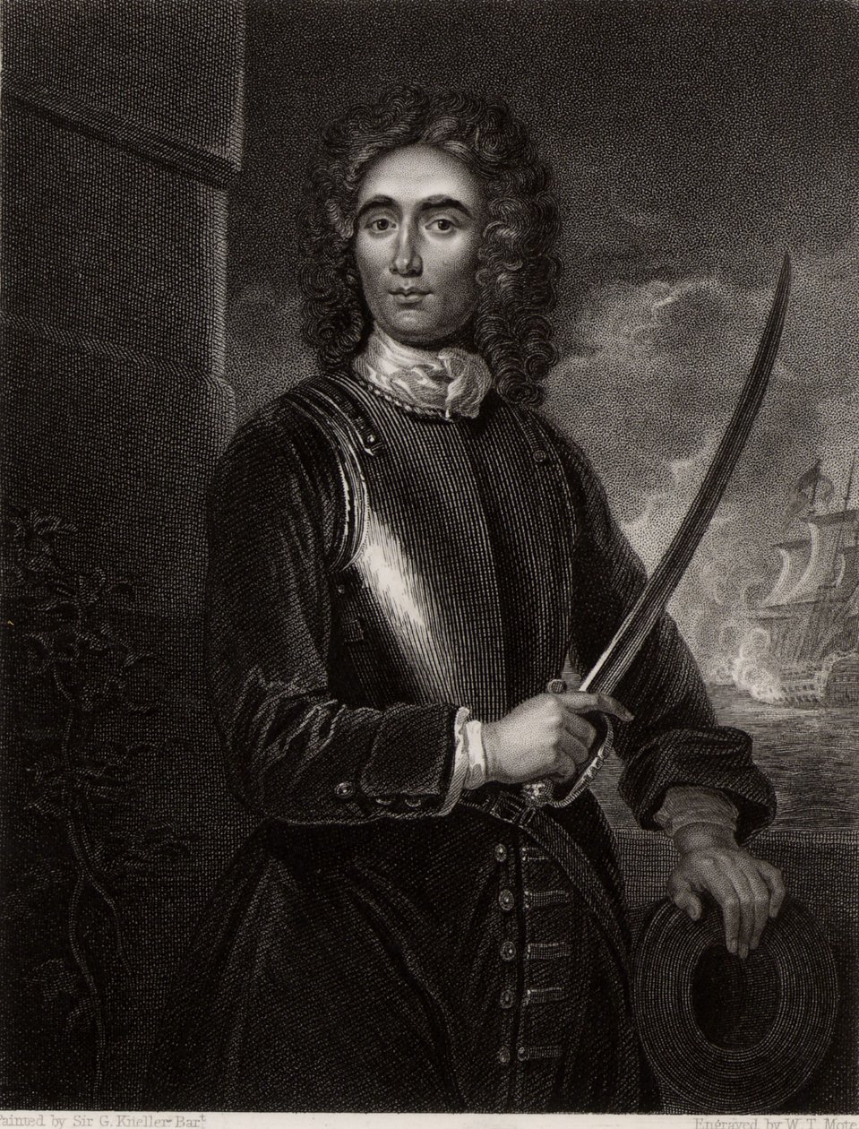Portrait of John Benbow by Godfrey (after) Kneller
