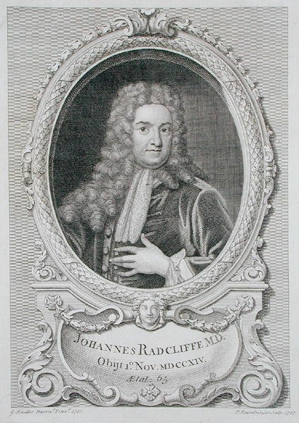 Portrait of John Radcliffe (1650-1714) from 