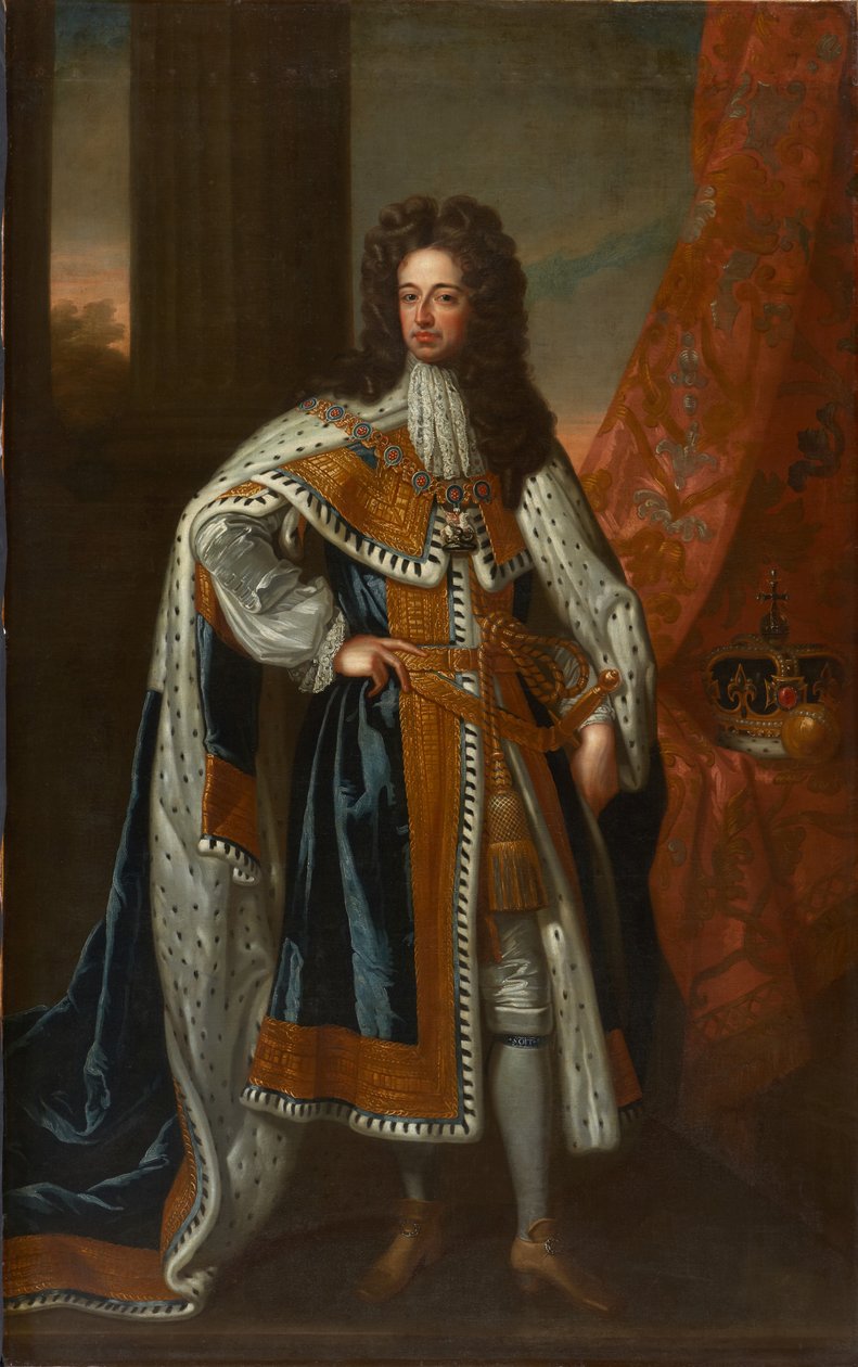 State portrait of King William III by Godfrey (studio of) Kneller
