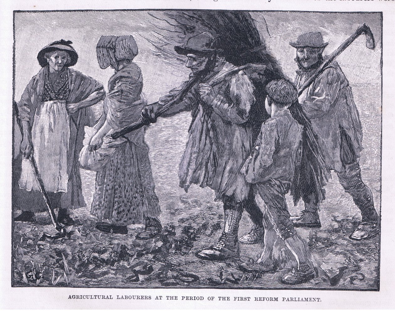 Agricultural labourers at the period of the first reform of Parliament by Godfrey C. Hindley